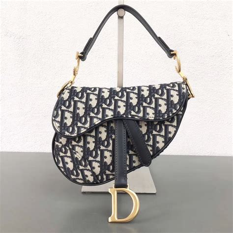 dior saddle bag blue canvas|blue Dior oblique jacquard.